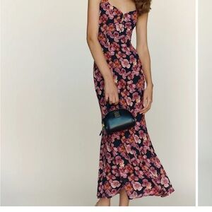 Reformation Laine Dress in Pansy